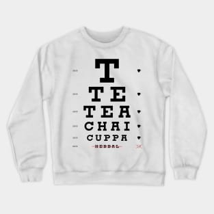 Tea Eye Chart Crewneck Sweatshirt